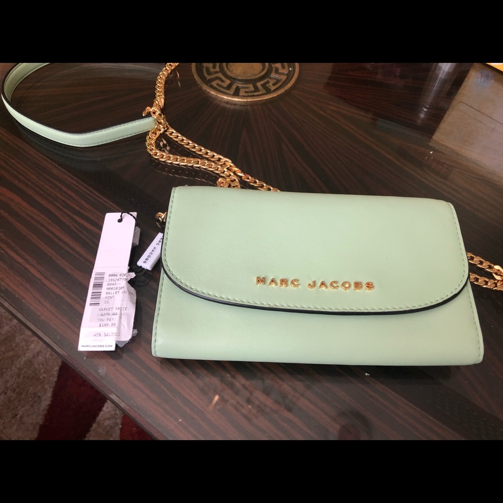 Woman’s purse wallet on chain